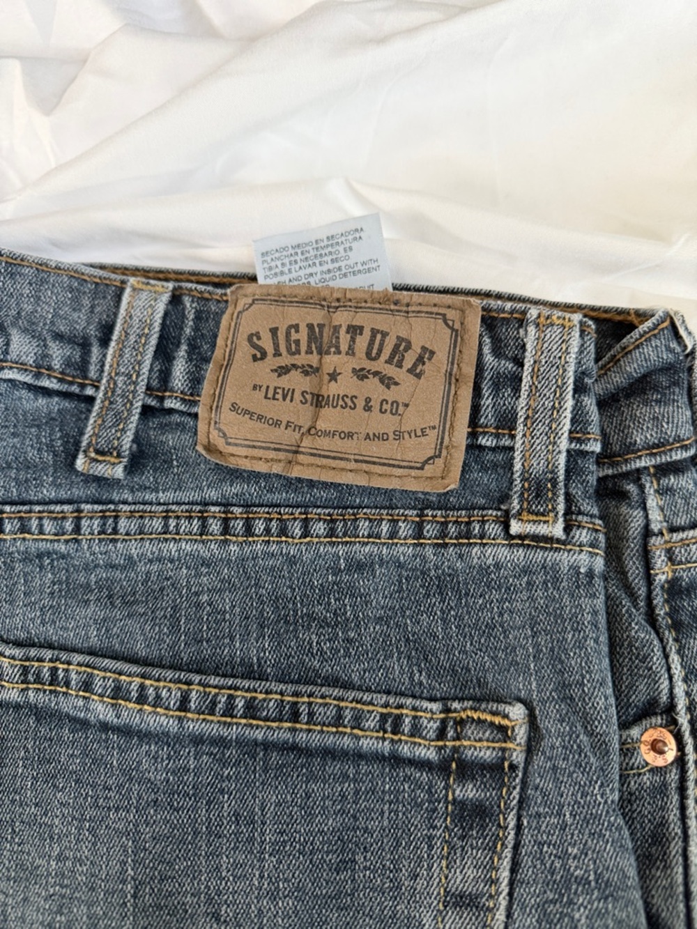 Levi's Signature Men’s Gray-Blue Straight Jeans